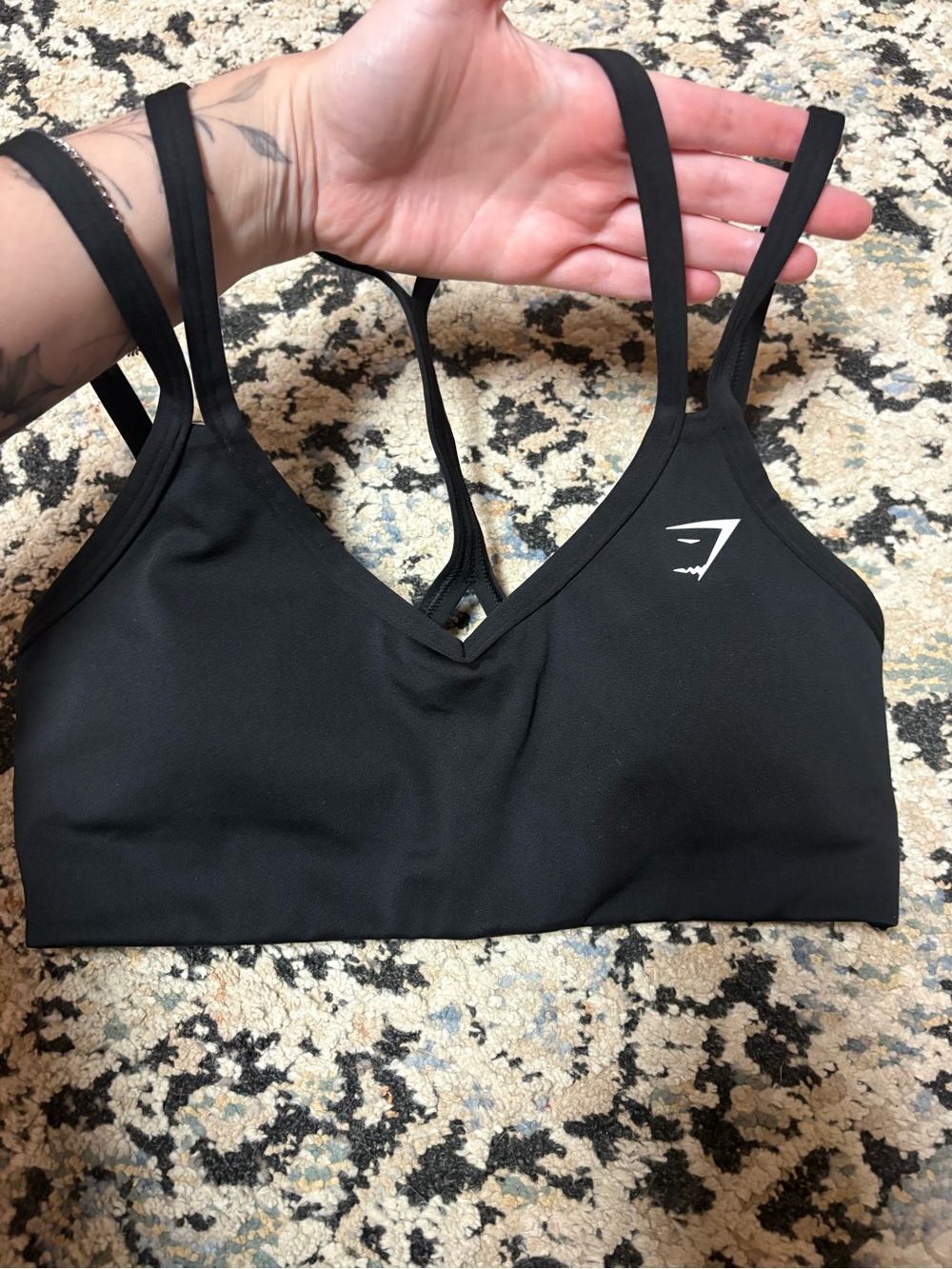 Gymshark Black Sports Bra. Size XS NWT